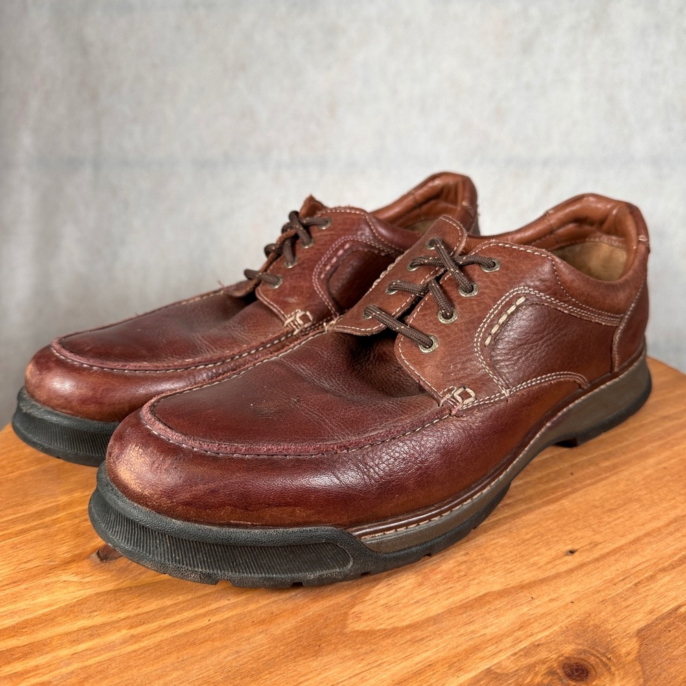 Johnston & Murphy XC4 Waterproof Shoes Mens 12M Brown Good Moc Toe 25-2574